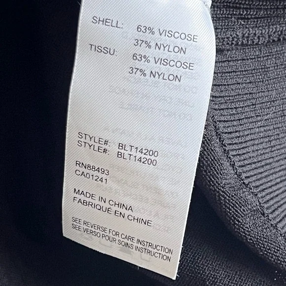 Blanc Noir Black and White Sweater Top - Picture 4 of 5